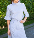 Gestreiftes Hemd mit Button-Down-Kragen