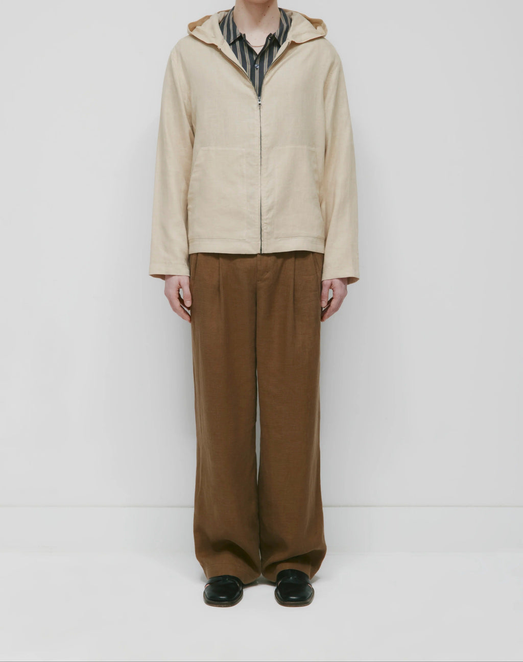 Kapuzenpullover aus Leinen
