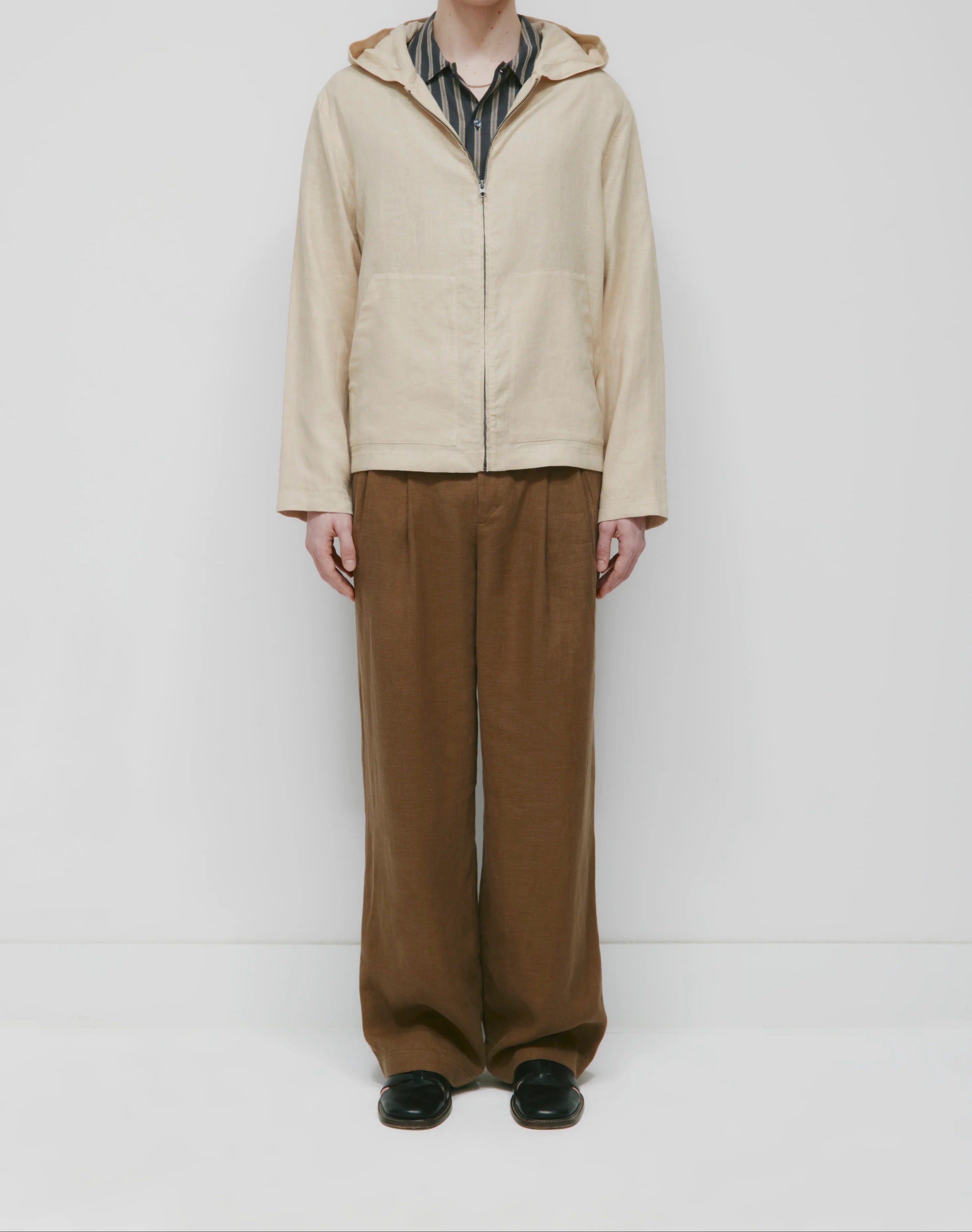 Kapuzenpullover aus Leinen