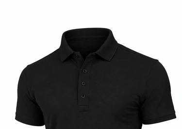 Schwarzes Poloshirt