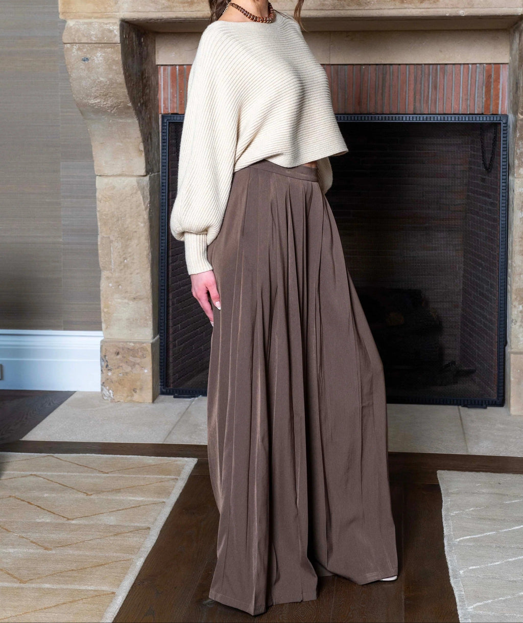 Weite Bundfaltenhose
